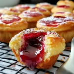 Cherry Cheesecake Crescent Muffins