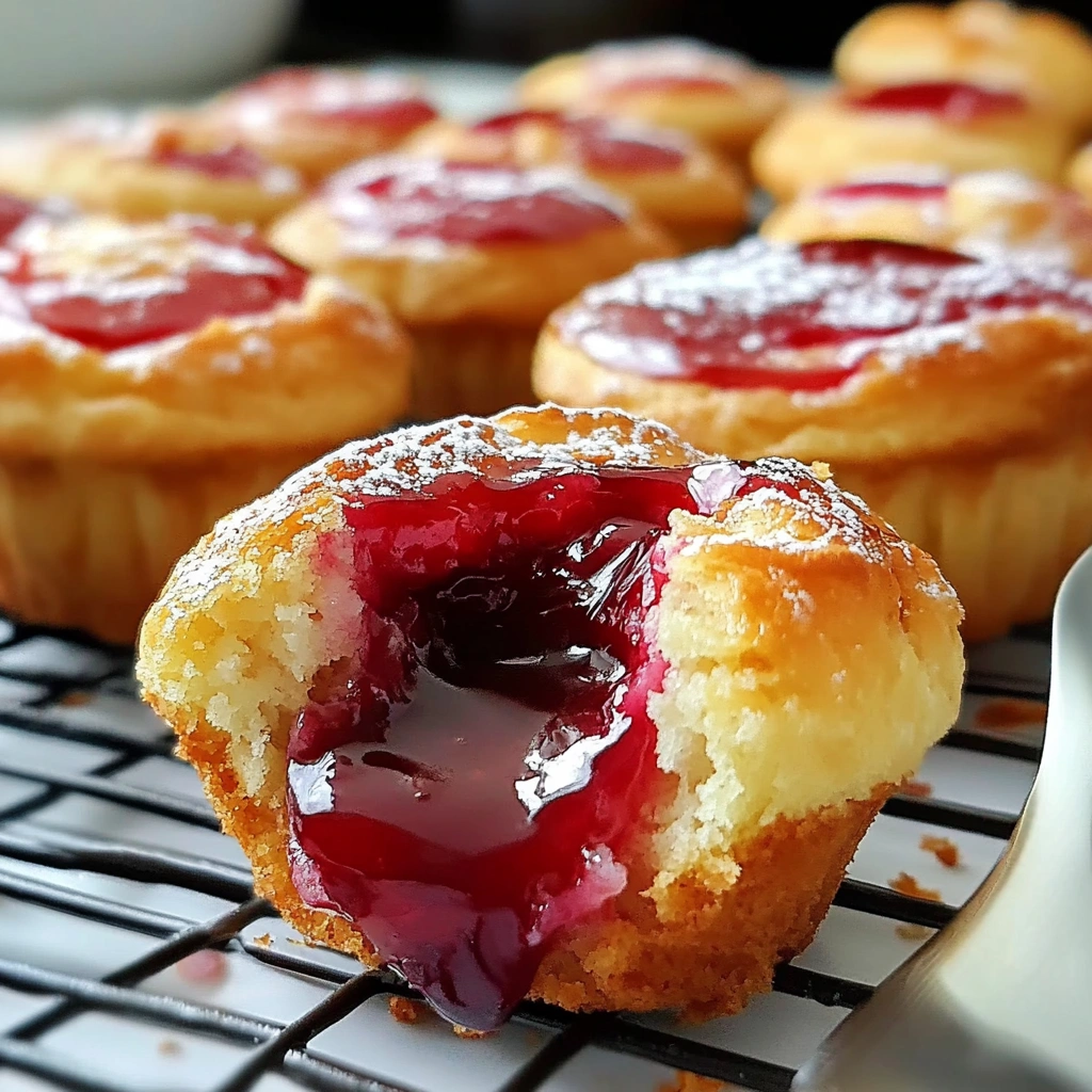 Cherry Cheesecake Crescent Muffins
