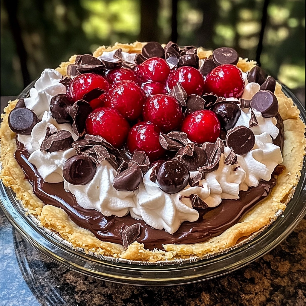 Chocolate Cherry Cream Pie