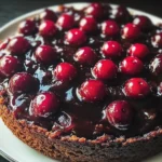 Chocolate Cherry Upside Down Cake