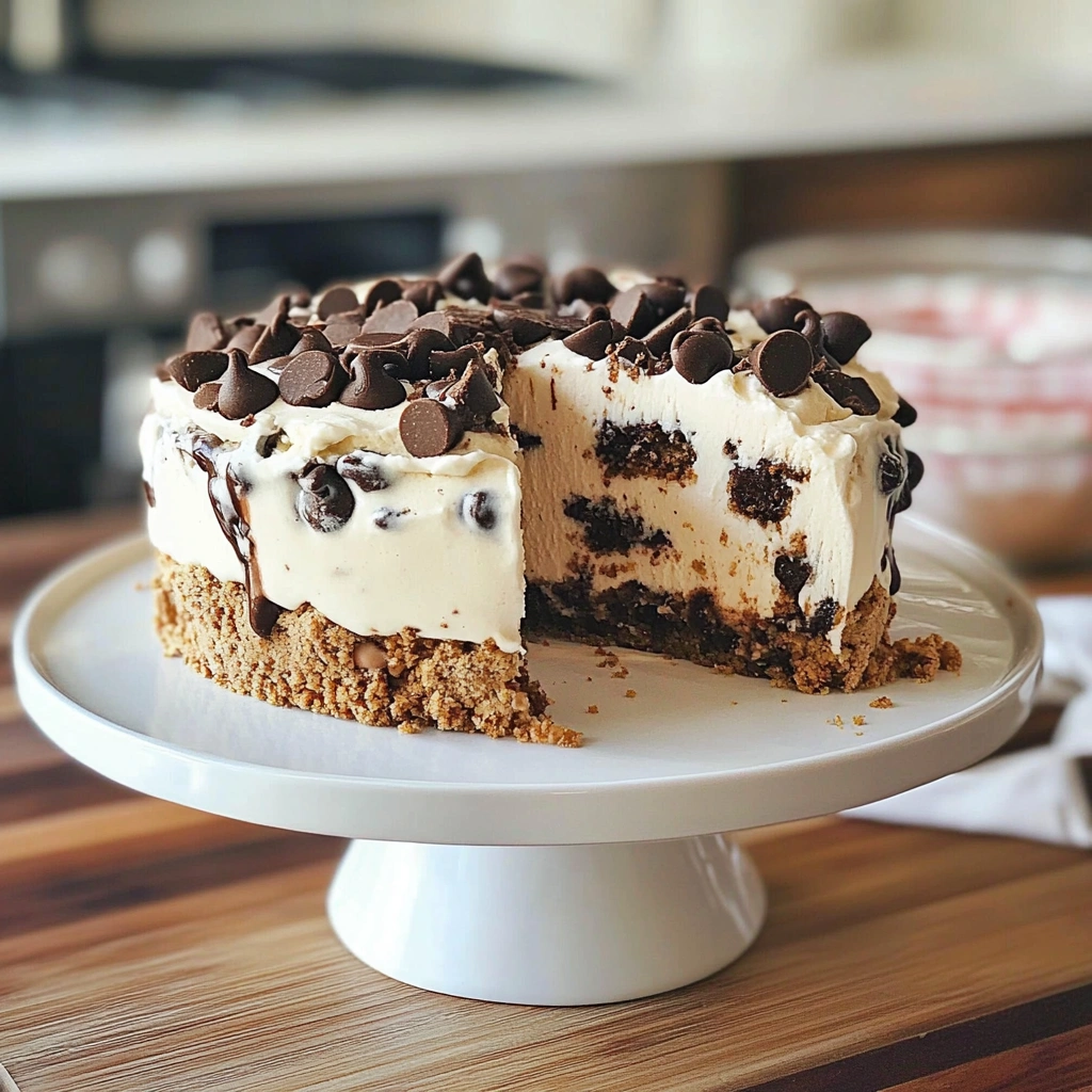 Chocolate Chip Cookie Ice Cream Cake