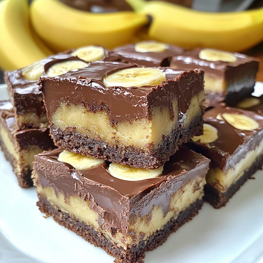 Chocolate Covered Banana Brownies
