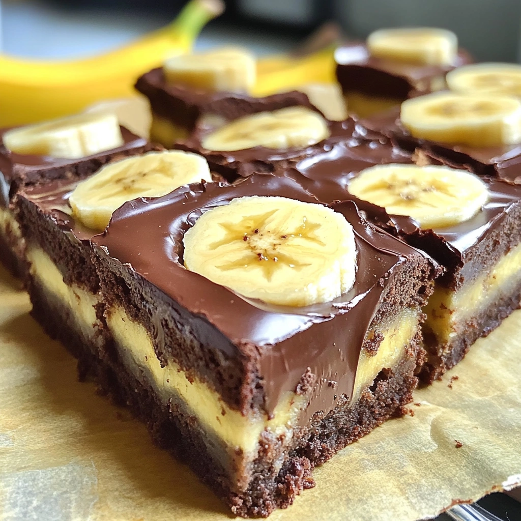 Chocolate Covered Banana Brownies