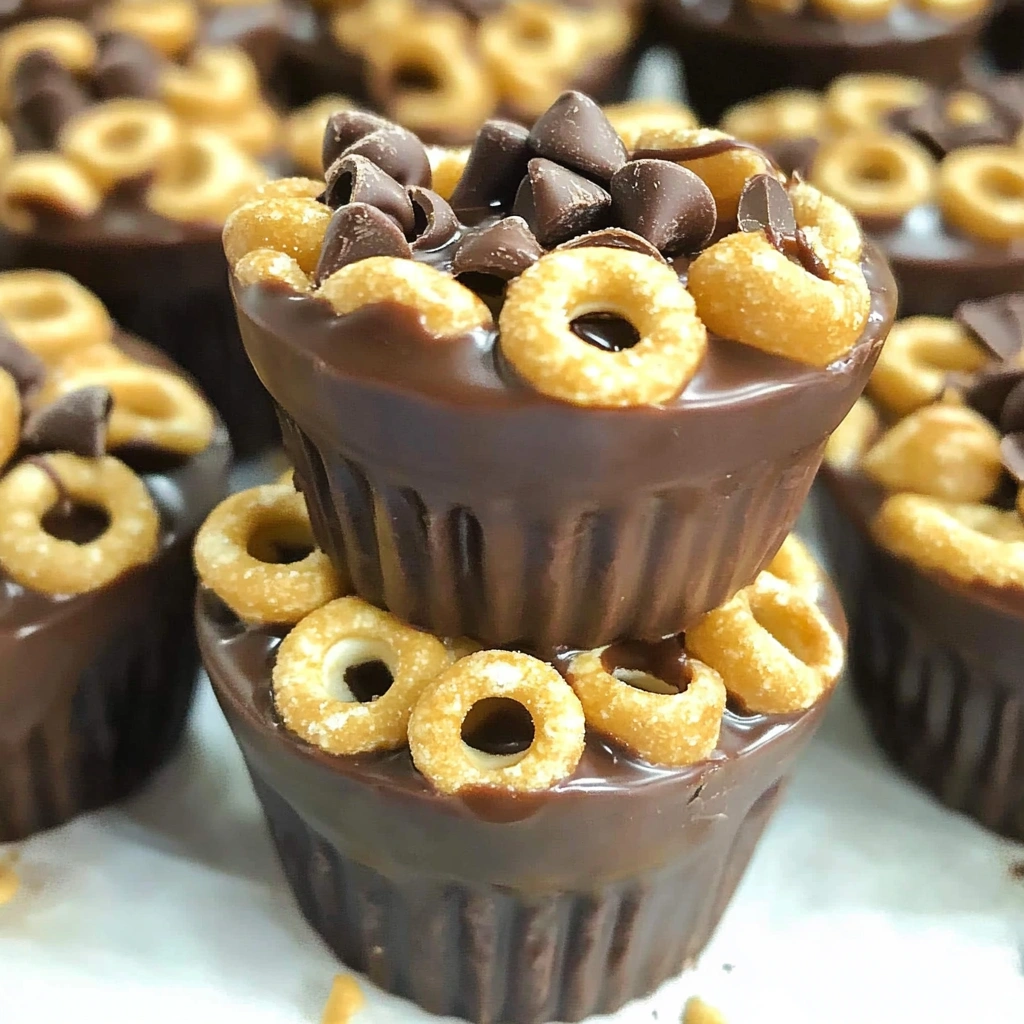 Chocolate Peanut Butter Cheerios Cups