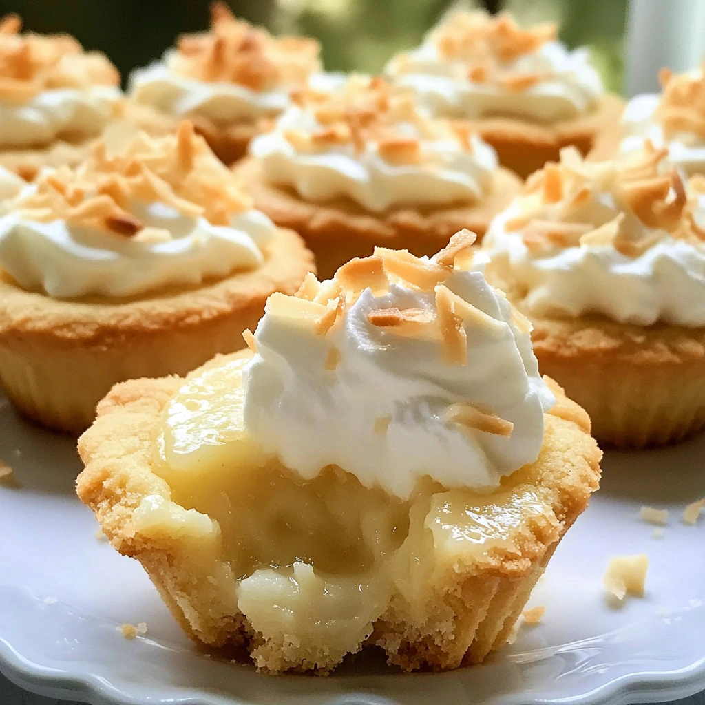 Coconut Cream Pie Cookie Cups