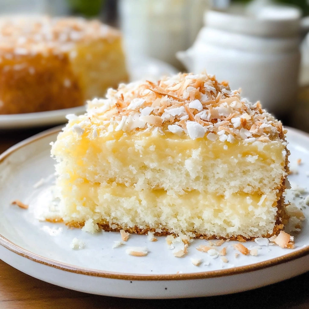 Coconut Custard Cake