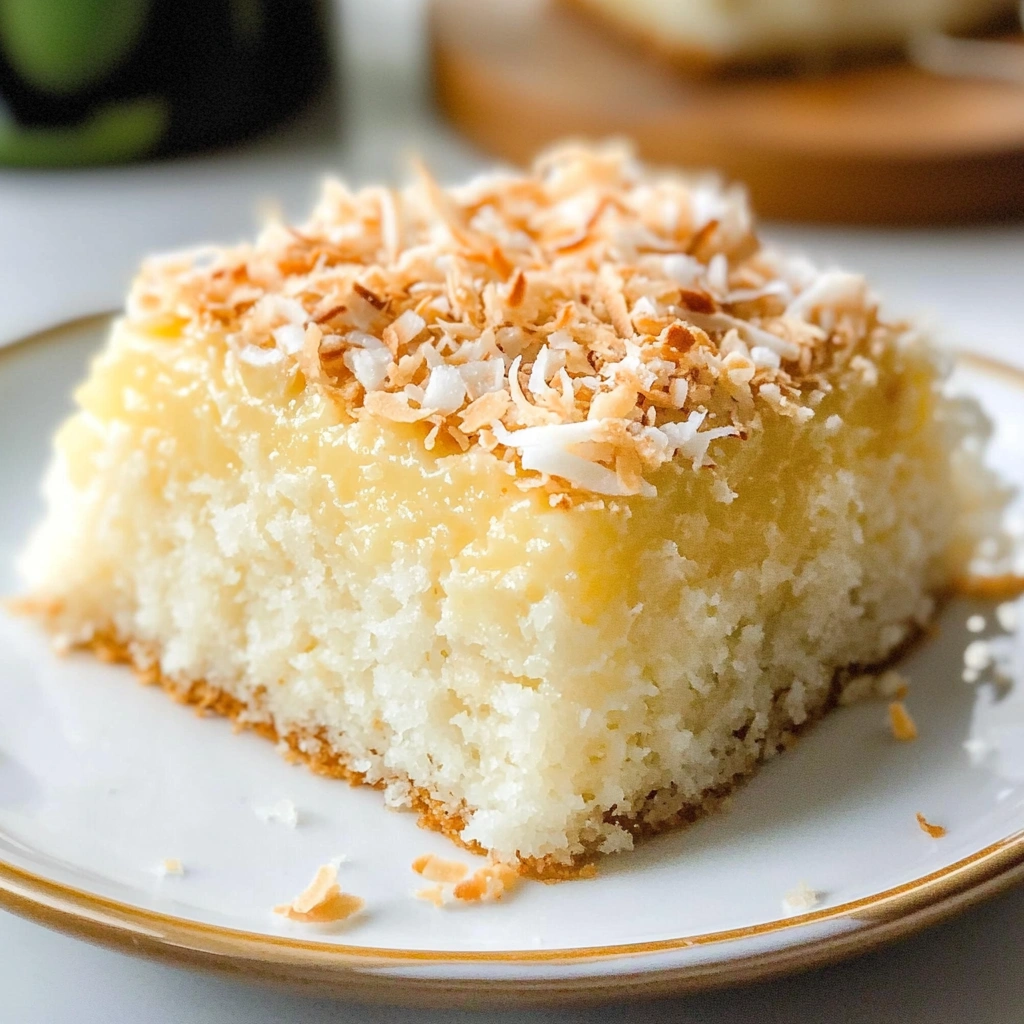 Coconut Custard Cake