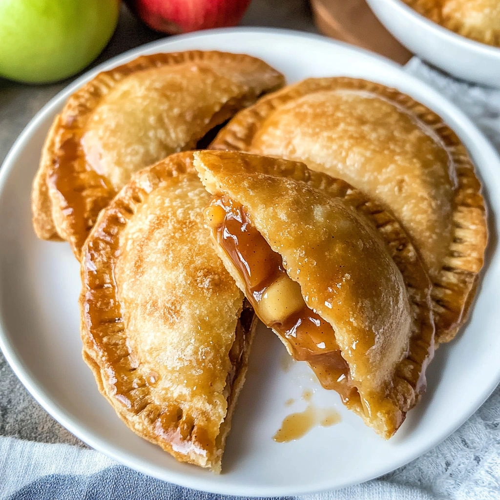 Copycat Air Fryer Caramel Apple Empanadas