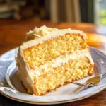 Cornbread Cake with Whipped Honey Buttercream Frosting