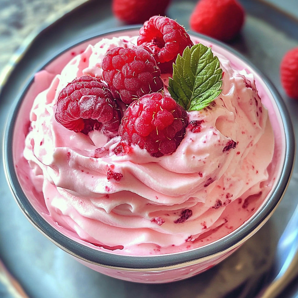Cottage Cheese Raspberry Mousse