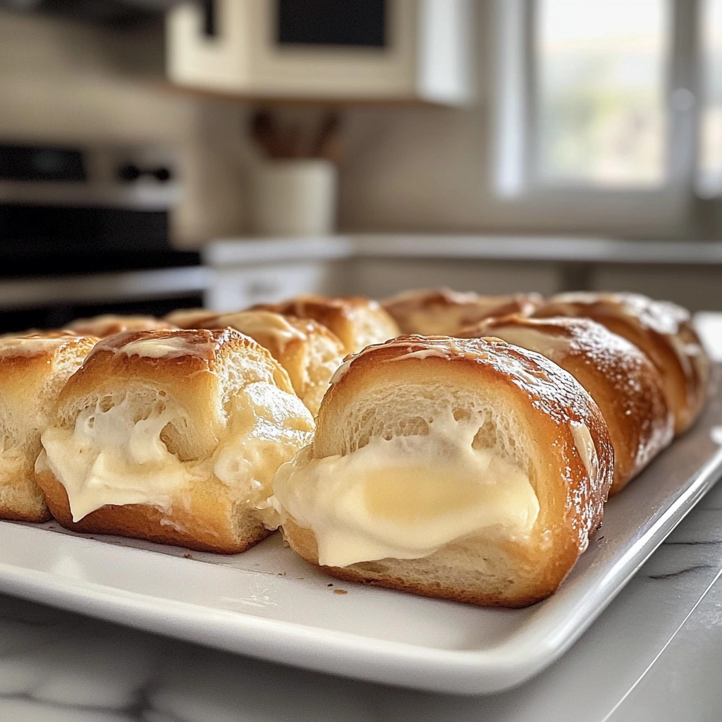 Cream Cheese Stuffed King’s Hawaiian Rolls
