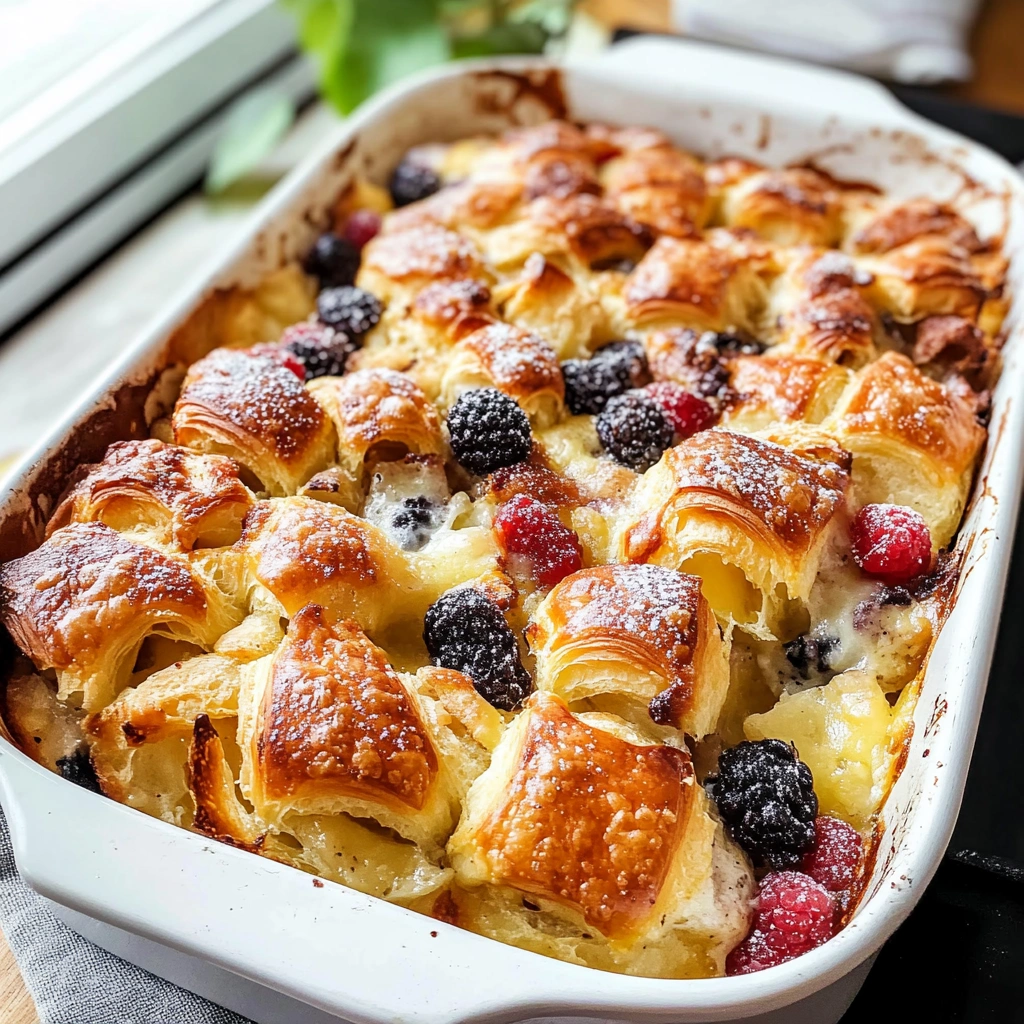 Croissant Breakfast Casserole