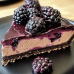 Dark Chocolate Blackberry Cheesecake