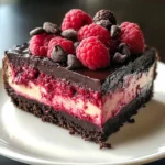 Dark Chocolate Raspberry Cheesecake