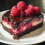 Dark Chocolate Raspberry Cheesecake