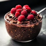 Dark Chocolate Raspberry Overnight Oats