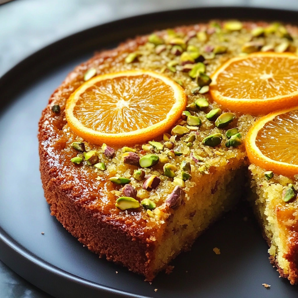 Flourless Orange Pistachio Almond Cake