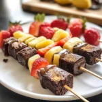 Fruit and Brownie Kabobs