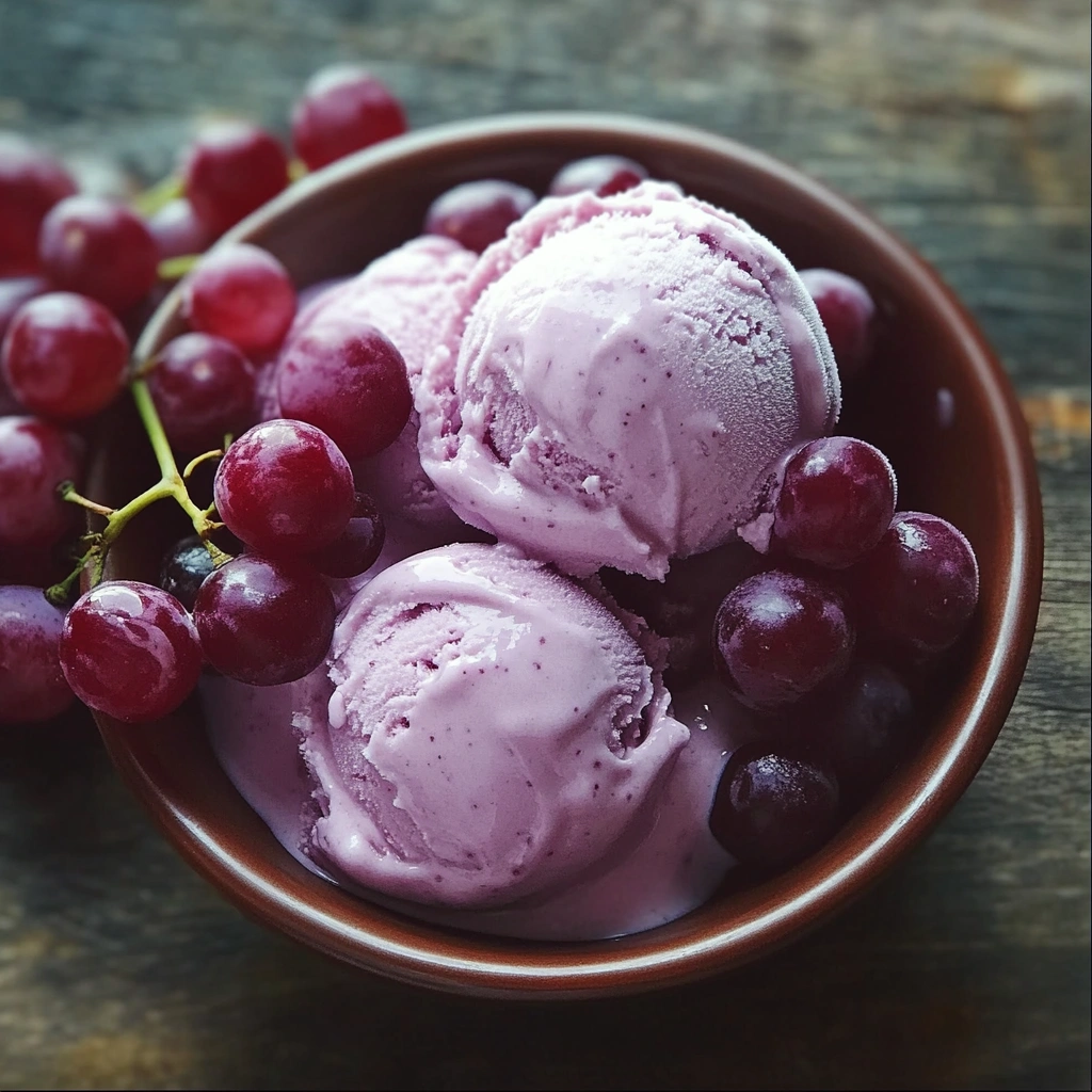 Grape Juice Ice Cream
