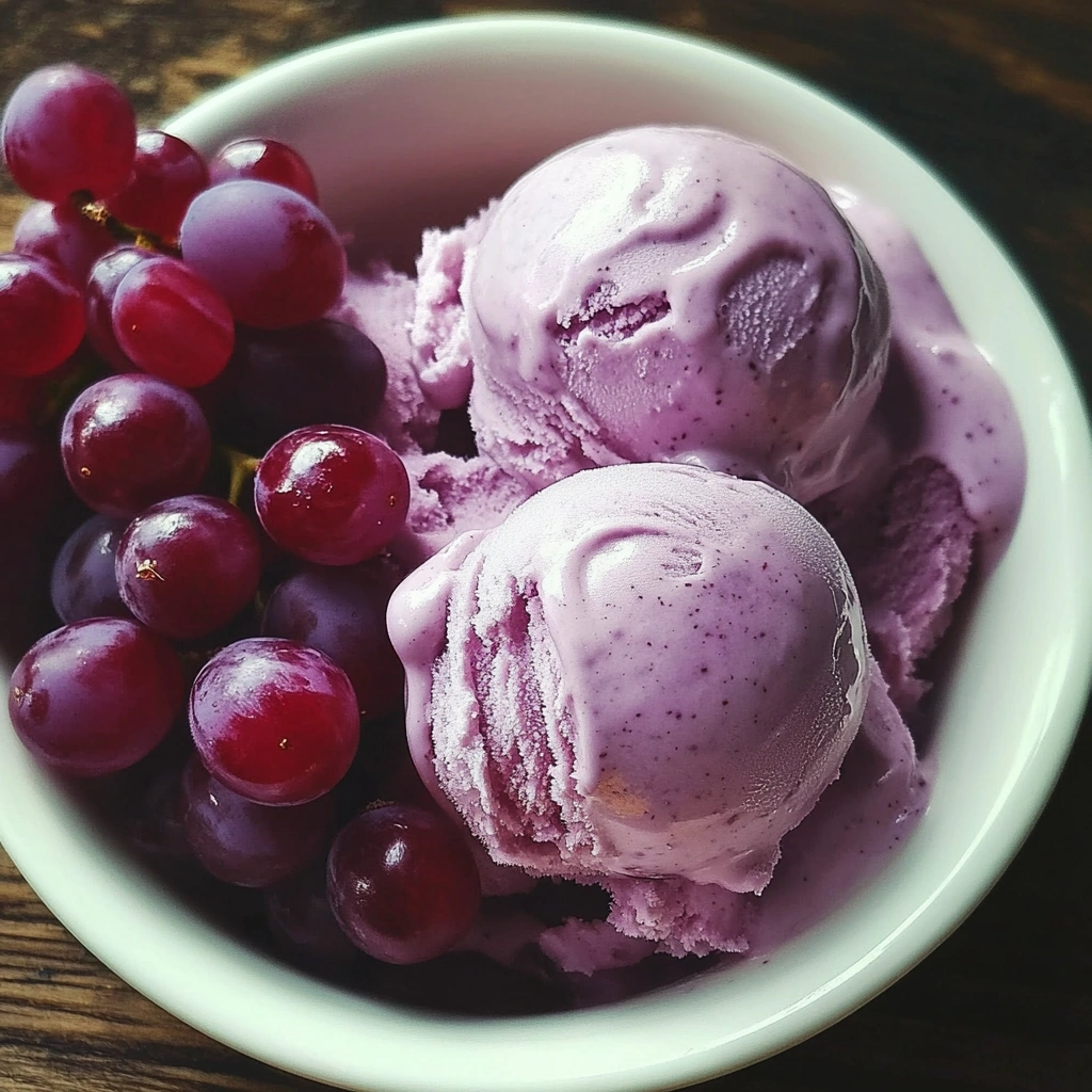 Grape Juice Ice Cream