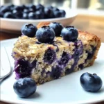 Healthy Yogurt Oat Blueberry Breakfast Cake
