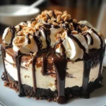 Hot Fudge Sundae Brownie Cheesecake