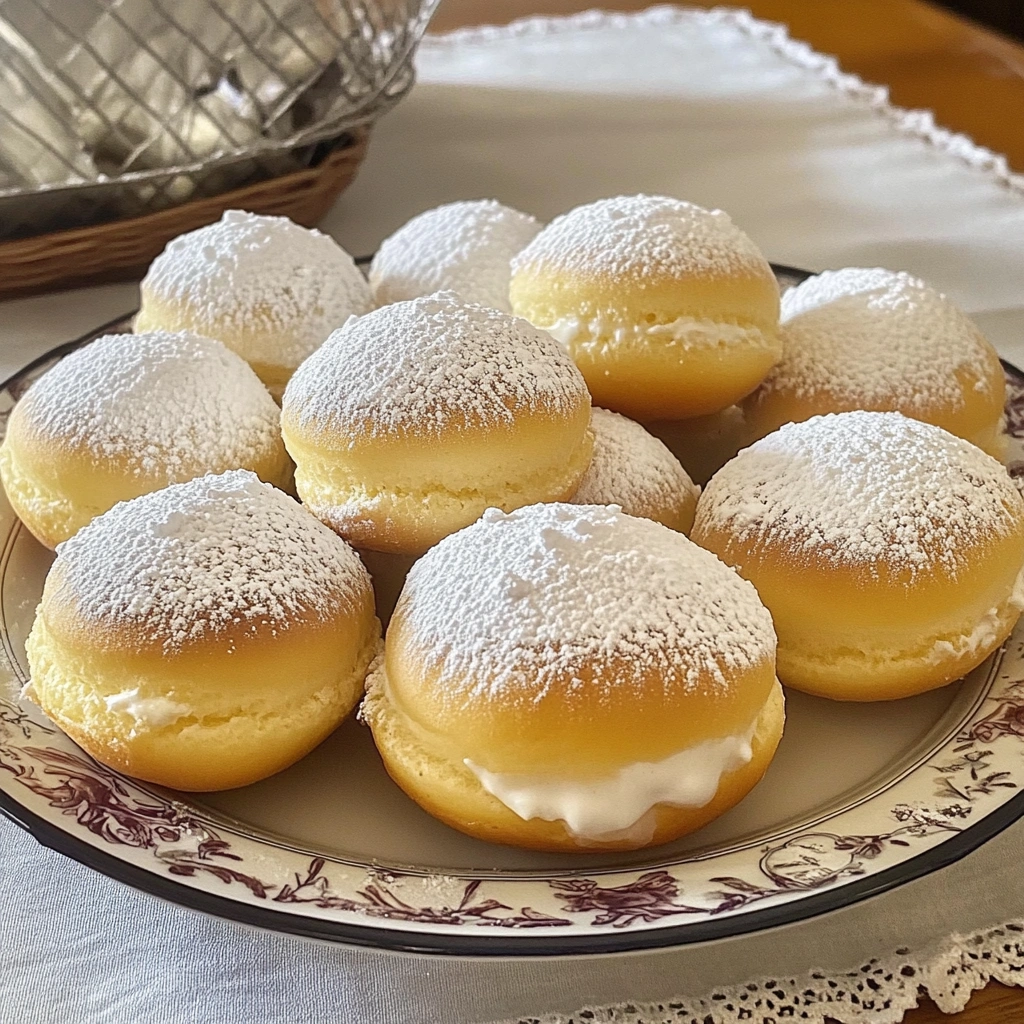 Italian Custard Bomboloni