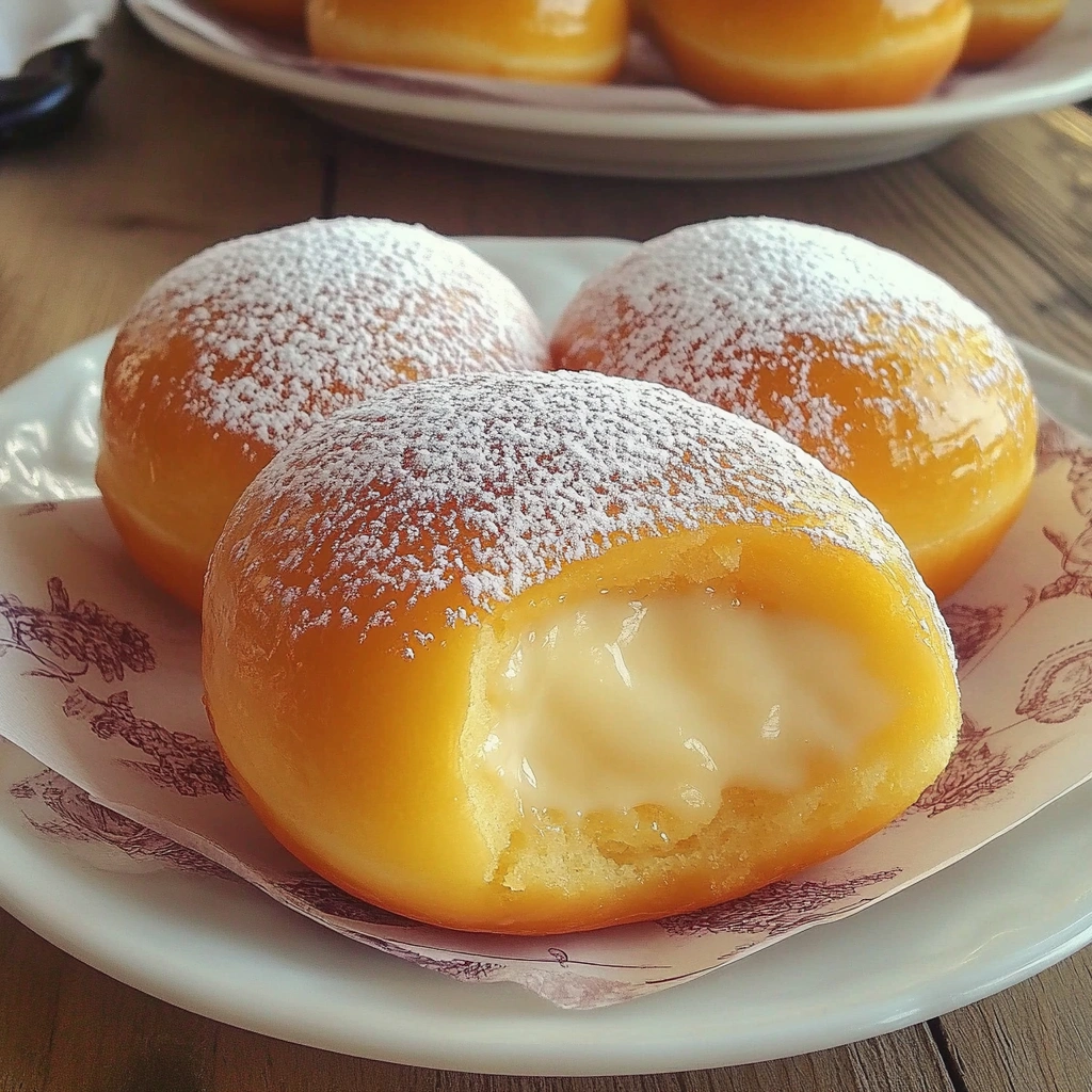 Italian Custard Bomboloni