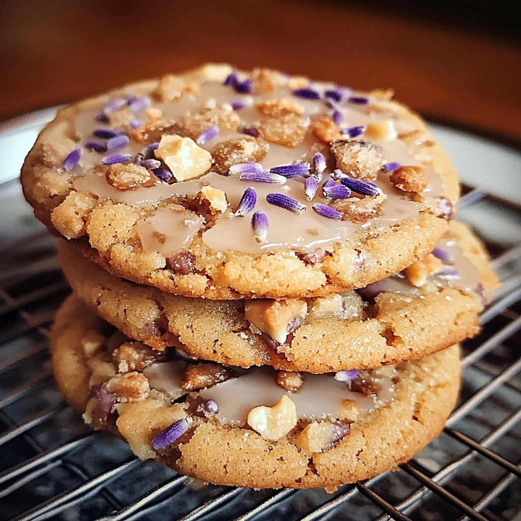 Lavender Honey Crunch Cookies