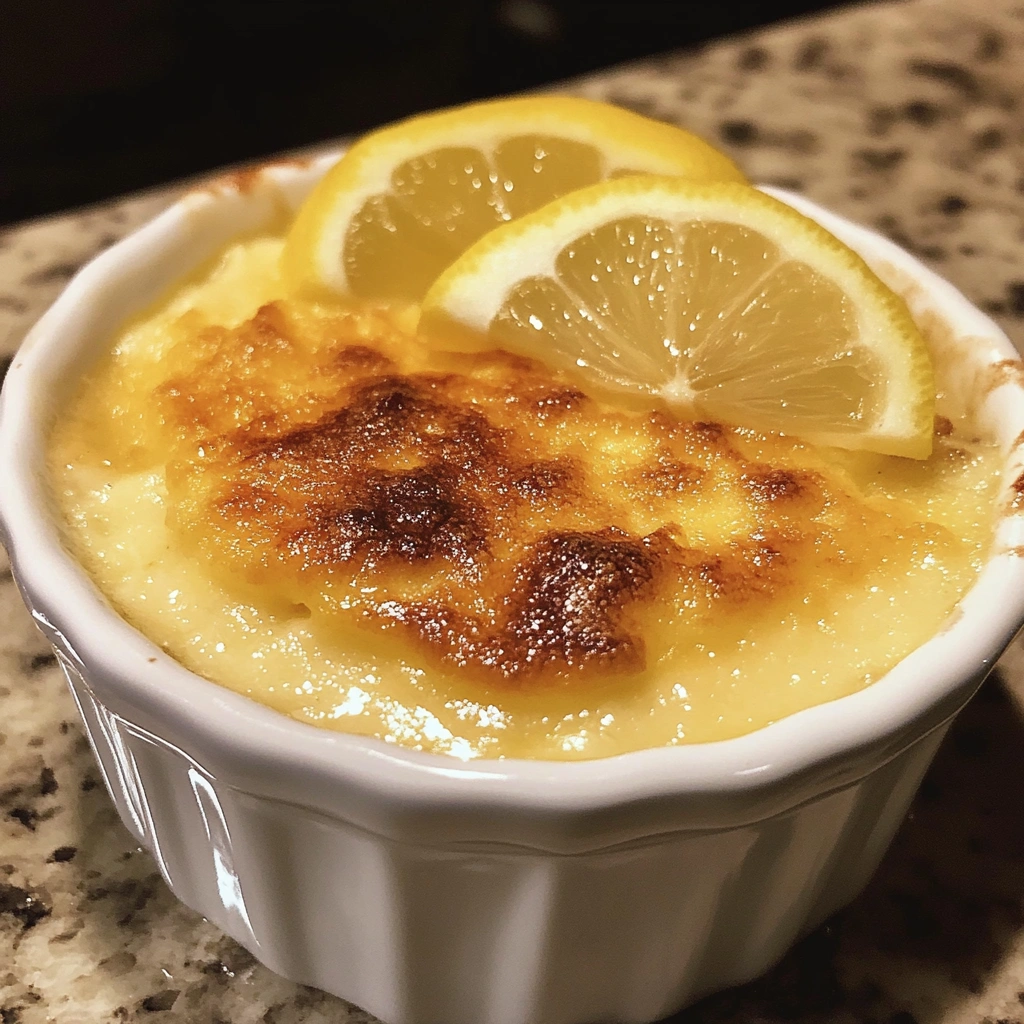 Lemon Cottage Cheese Pudding