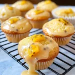 Mango Muffins with Passion Fruit Glaze