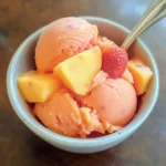 Mango Strawberry Sorbet