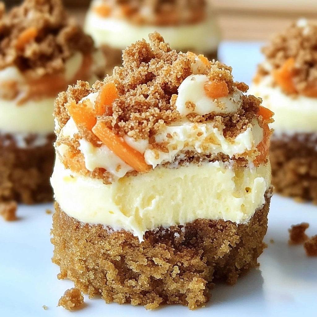 Mini Carrot Cake Cheesecakes