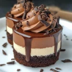 Mini Triple Chocolate Mousse Cakes