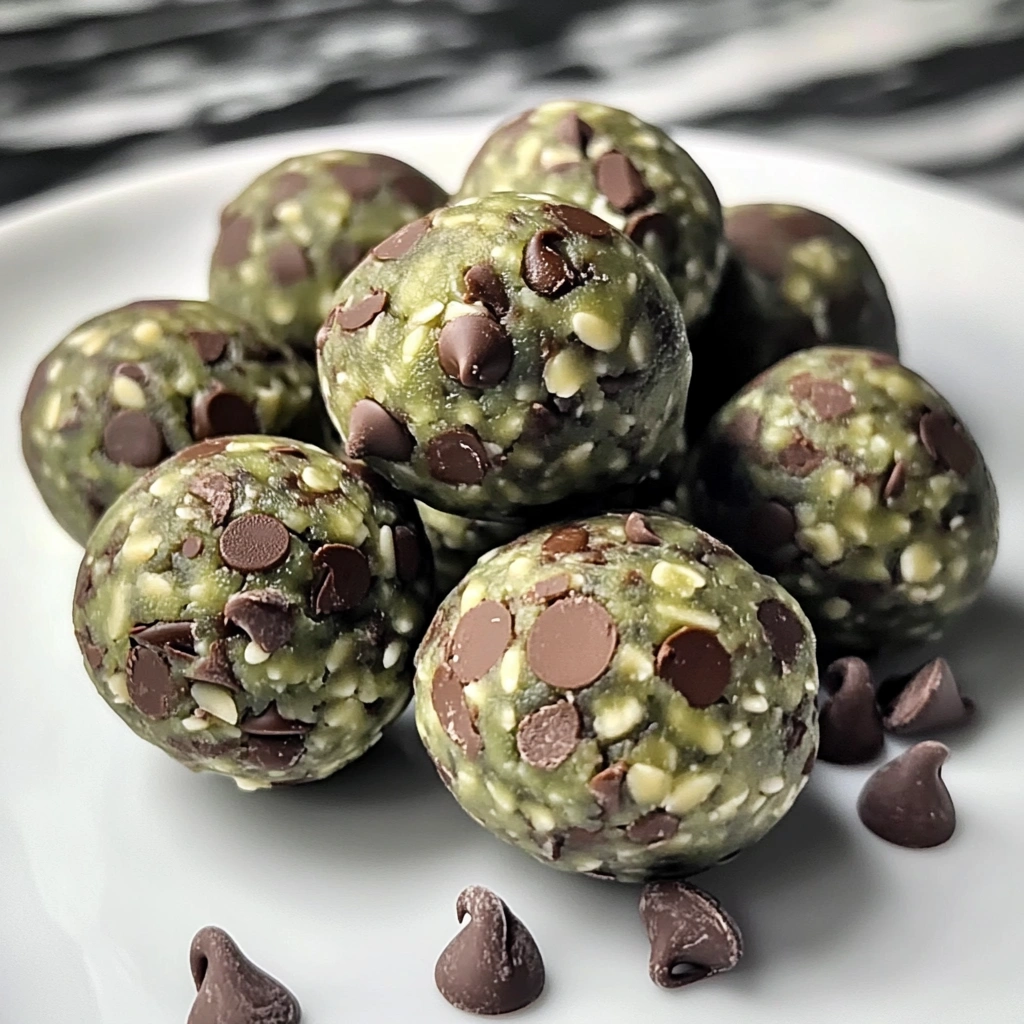 Mint Chocolate Chip Protein Balls
