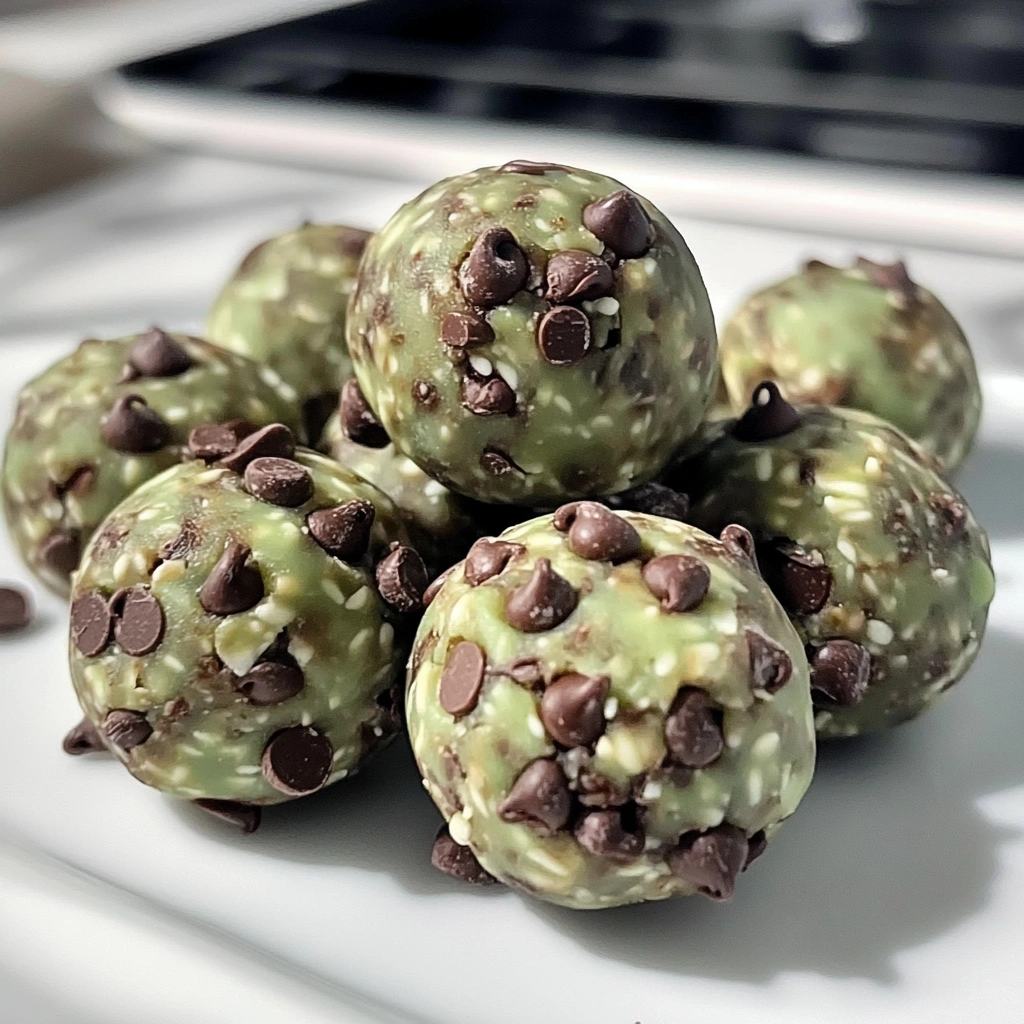 Mint Chocolate Chip Protein Balls