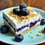 No Bake Lemon Blueberry Dessert
