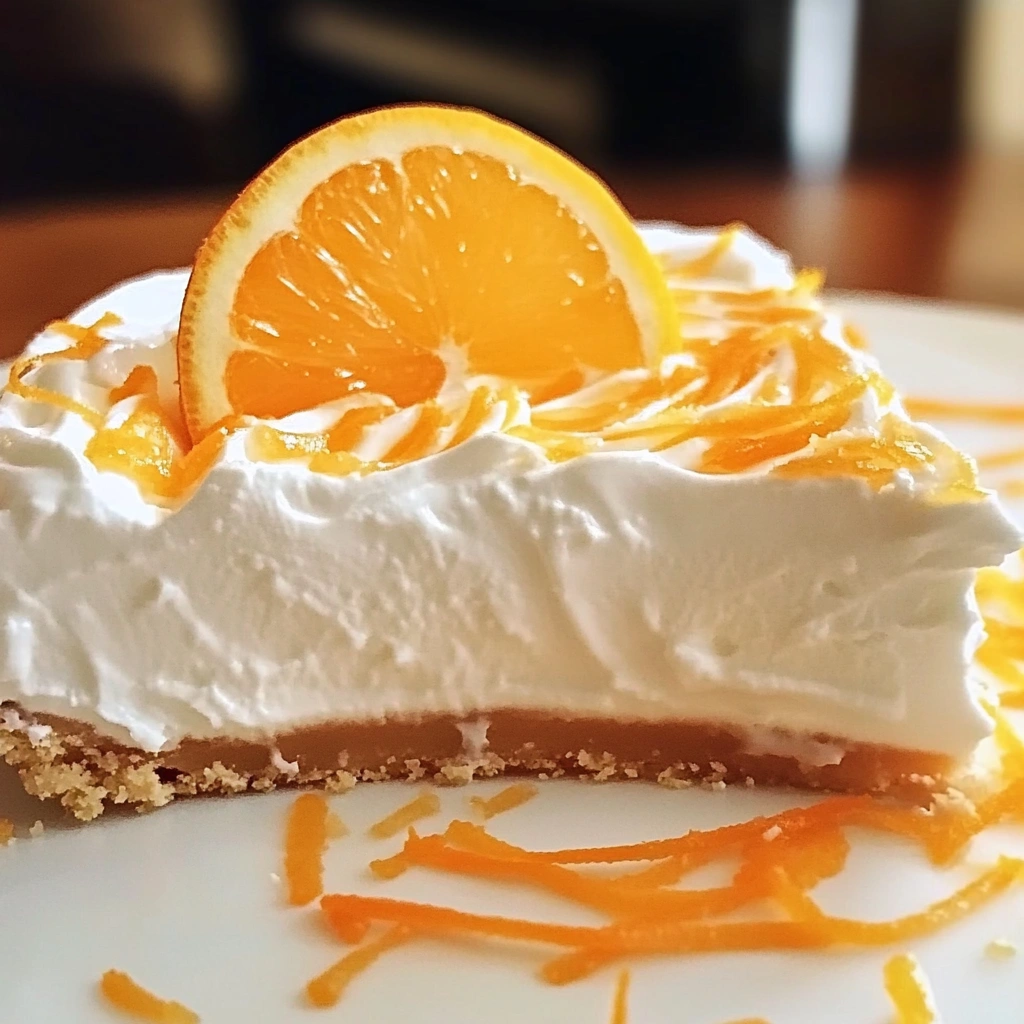 No-Bake Orange Creamsicle Cheesecake
