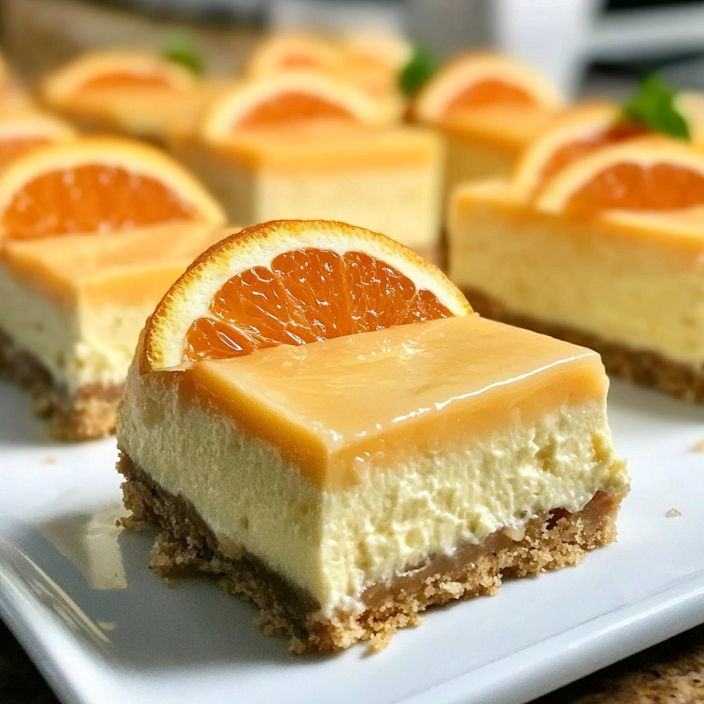 Orange Creamsicle Cheesecake Bars