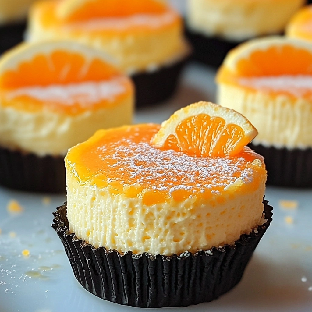 Orange Creamsicle Mini Cheesecakes