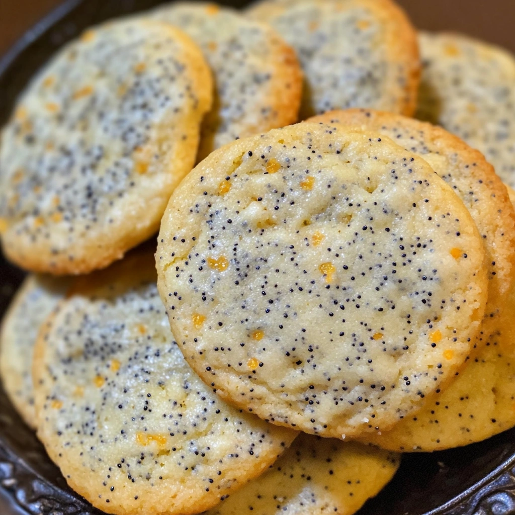 Orange Poppy Seed Cookies