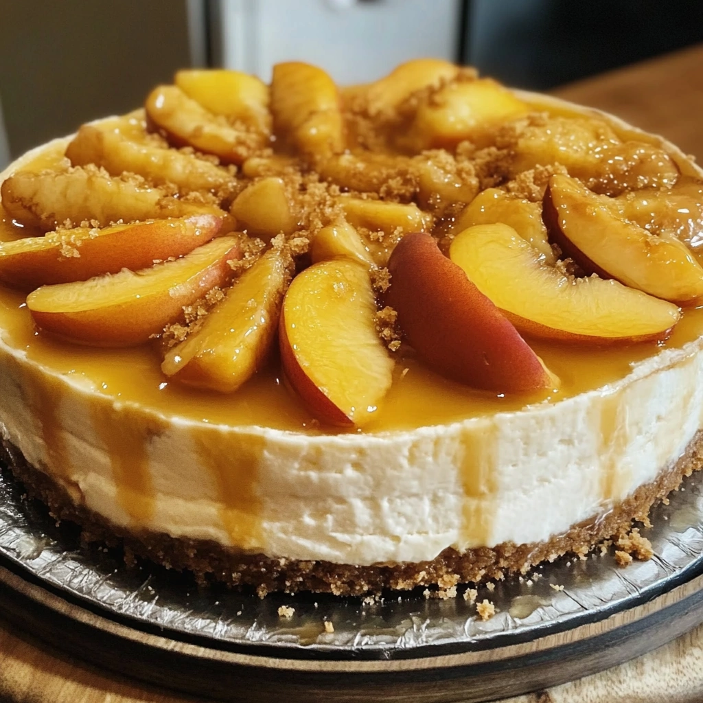 Peach Cobbler Cheesecake