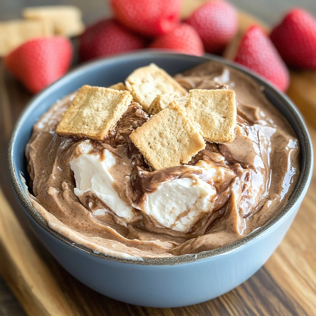 Peanut Butter S’mores Cheesecake Dip