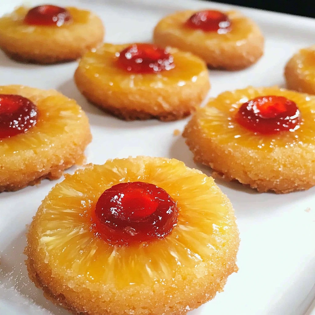 Pineapple Upside Down Sugar Cookies