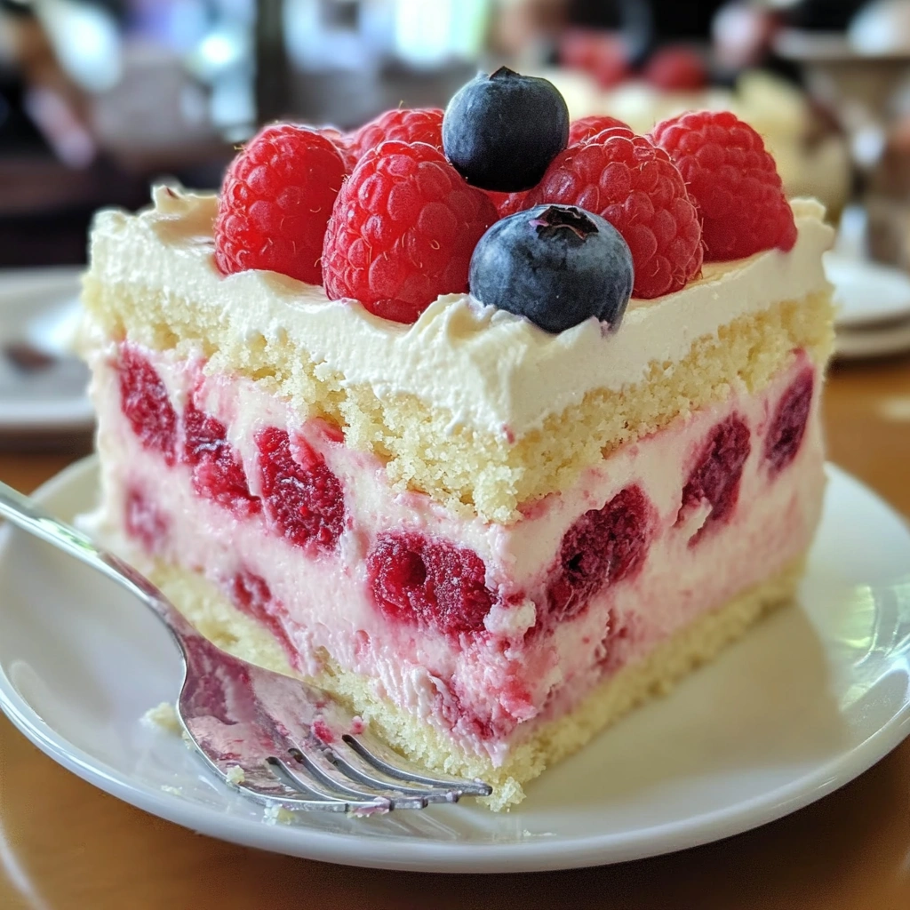 Raspberry Cheesecake Cake