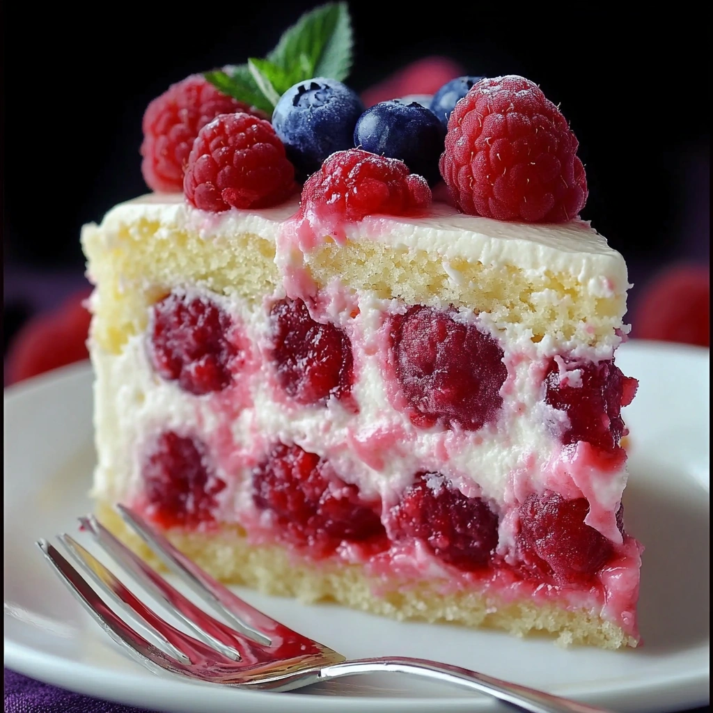 Raspberry Cheesecake Cake