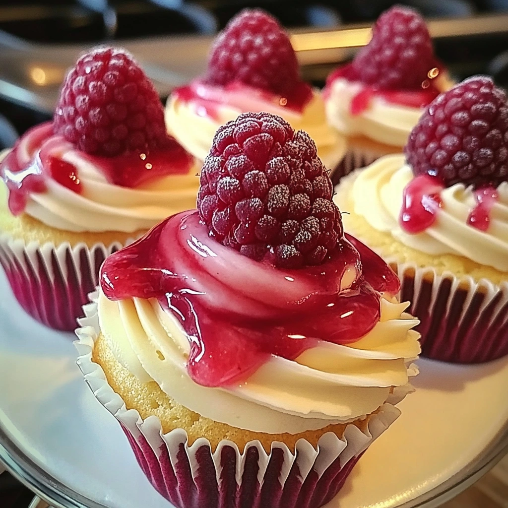 Raspberry Cheesecake Cupcakes