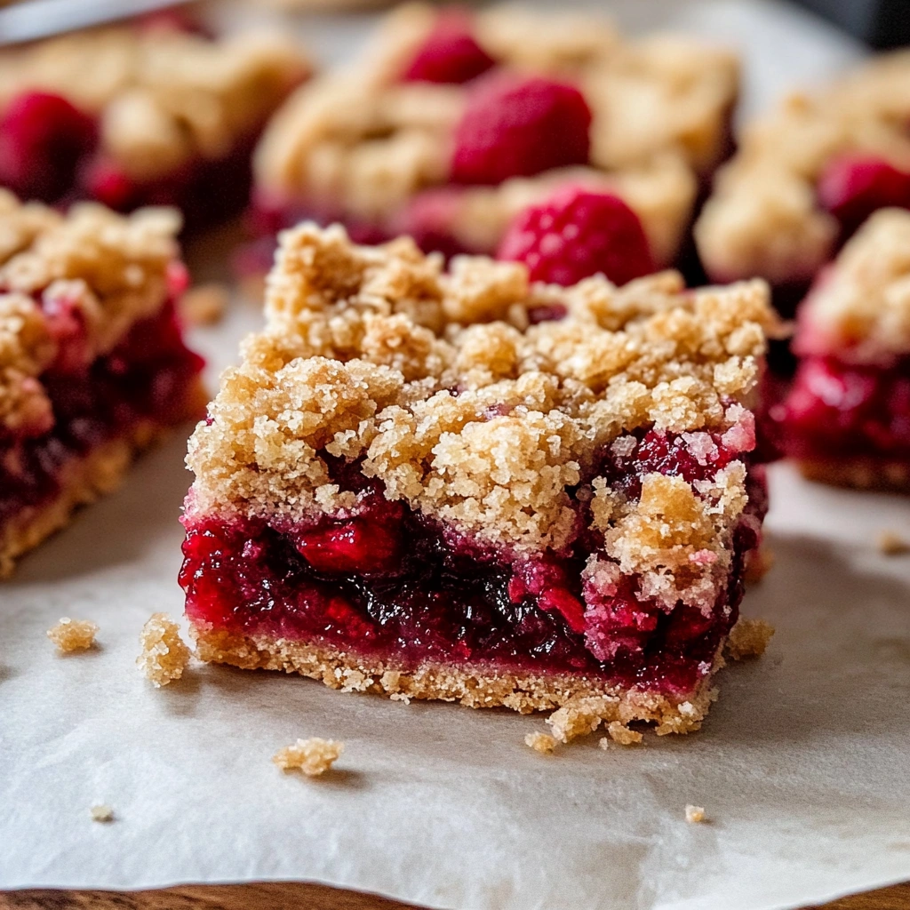 Raspberry Crumble Bars