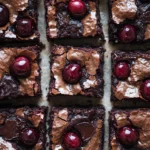 Roasted Chocolate Cherry Brownies