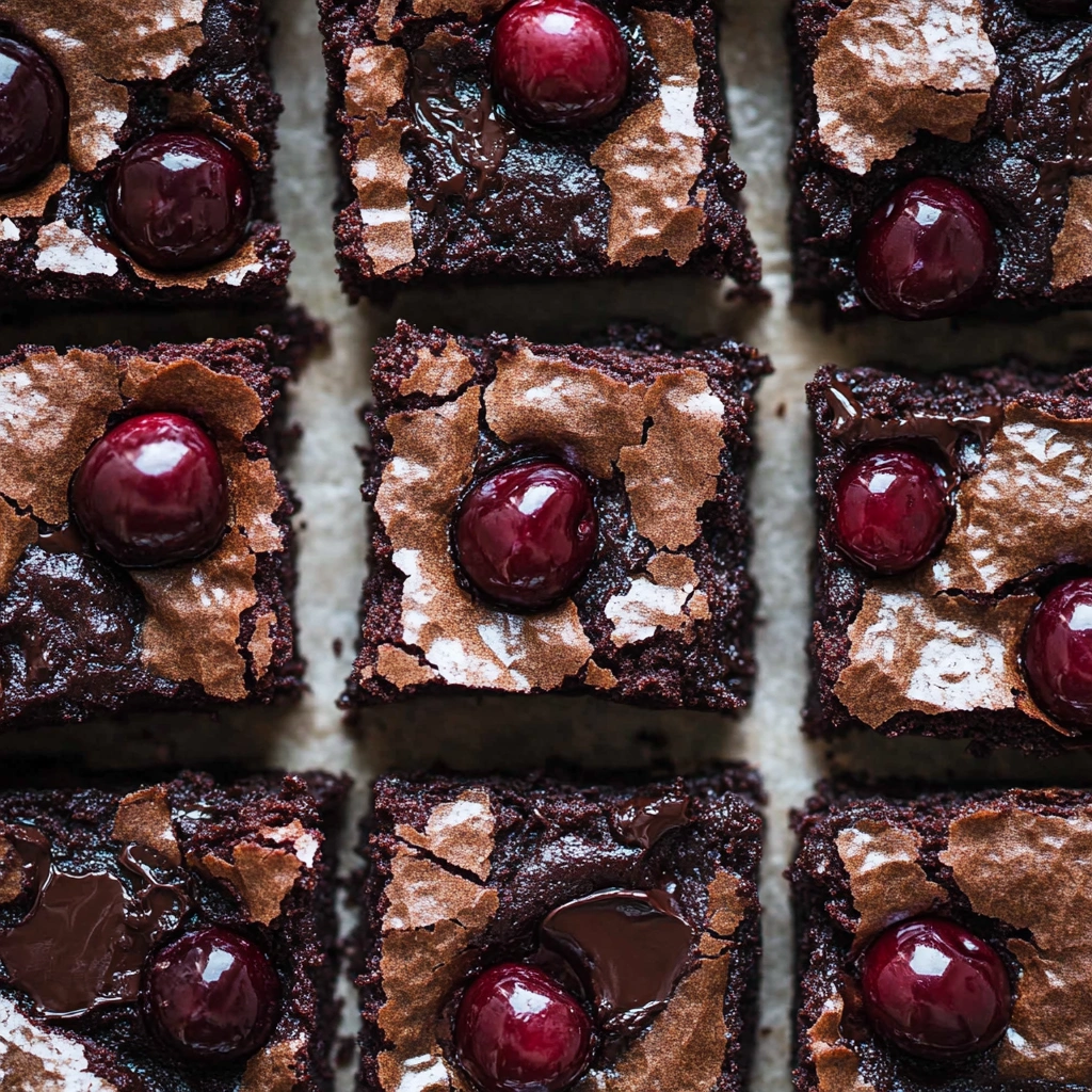 Roasted Chocolate Cherry Brownies